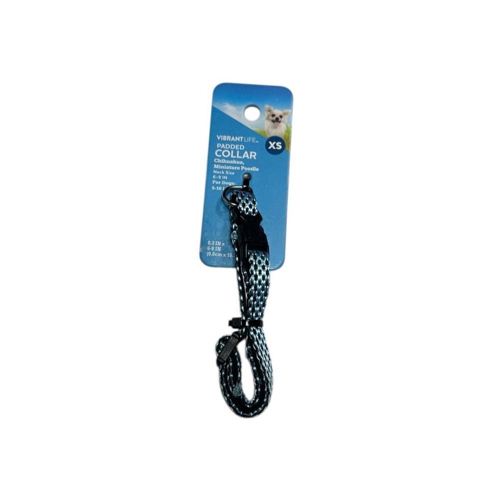 VIBRANT LIFE dog‎ collar SIZE XS extra small neck size 6-9 inch adjustable